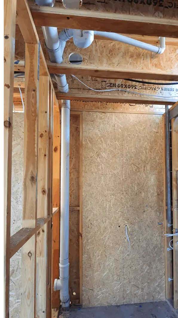 Elevated Stack Sewer Drain Install First Floor Waste Install: Elevated Sewer Drain Installation, First Floor Waste Installation, House Building Plumbing, Plumbing Services