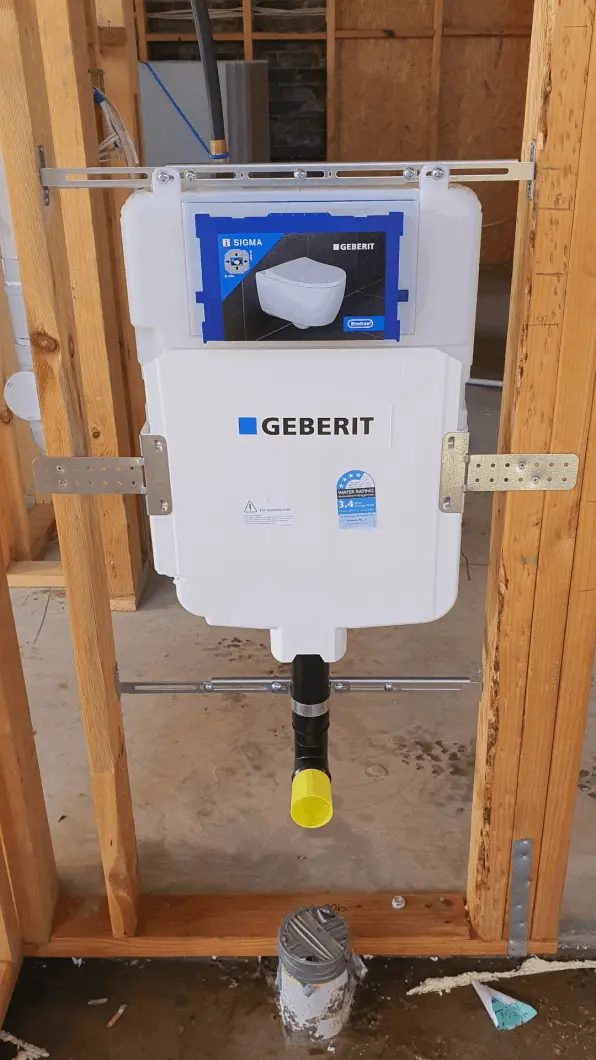 Gerberit Inwall Toilet Cistern Install: Gerberit Inwall Toilet Cistern Installation, Bathroom Plumbing, House Building Plumbing, Plumbing Services