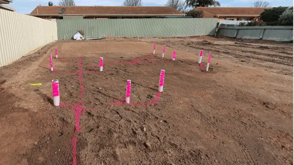Drain Installed: Drain installation, Plumbing installation, Construction site