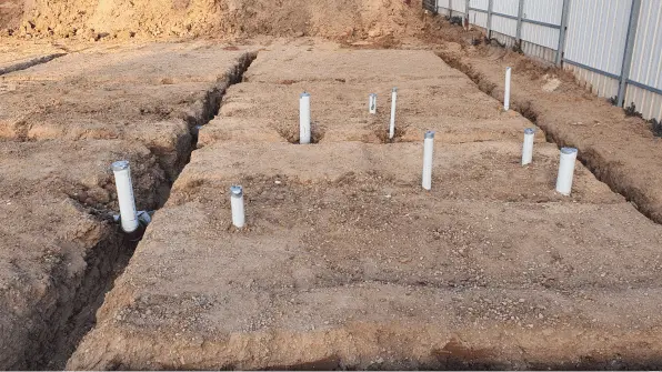 Drain Installation: Drainage system, Plumbing installation, Construction site